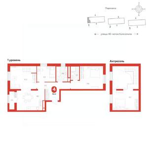 4-к квартира, вторичка, 94м2, 16/16 этаж