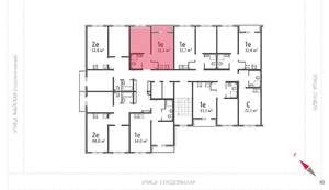 1-к квартира, вторичка, 32м2, 5/8 этаж
