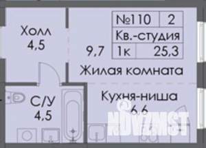 Студия квартира, вторичка, 25м2, 11/29 этаж