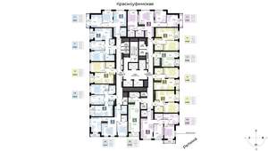 1-к квартира, вторичка, 44м2, 24/29 этаж