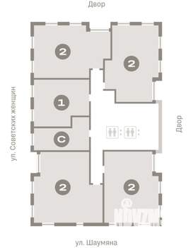 2-к квартира, вторичка, 85м2, 15/17 этаж