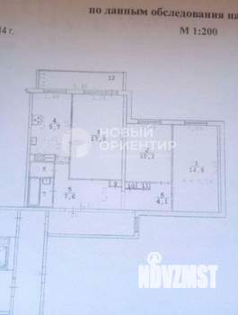 3-к квартира, вторичка, 69м2, 4/16 этаж