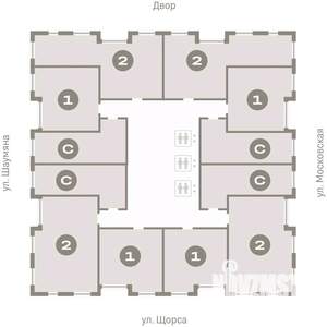 2-к квартира, вторичка, 67м2, 4/24 этаж