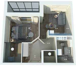 1-к квартира, вторичка, 41м2, 21/23 этаж