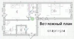 2-к квартира, вторичка, 43м2, 1/5 этаж