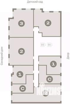 1-к квартира, вторичка, 44м2, 3/15 этаж