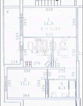 2-к квартира, вторичка, 48м2, 4/12 этаж