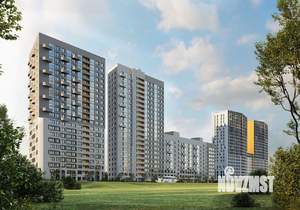 2-к квартира, строящийся дом, 56м2, 2/22 этаж