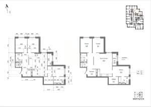 3-к квартира, вторичка, 100м2, 24/26 этаж