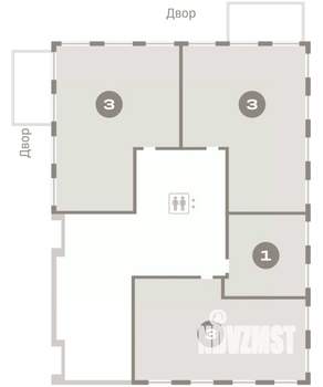 1-к квартира, вторичка, 40м2, 1/8 этаж