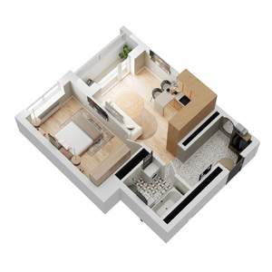 1-к квартира, вторичка, 38м2, 24/26 этаж