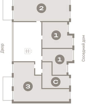 2-к квартира, вторичка, 103м2, 2/15 этаж