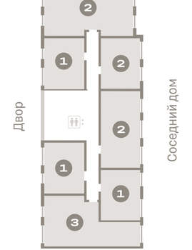 2-к квартира, вторичка, 64м2, 7/9 этаж