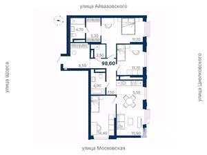 3-к квартира, вторичка, 99м2, 16/29 этаж