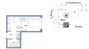 Студия квартира, вторичка, 26м2, 14/21 этаж