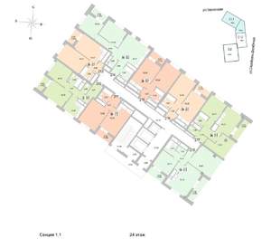 2-к квартира, вторичка, 59м2, 24/24 этаж