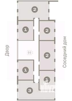 2-к квартира, вторичка, 61м2, 8/8 этаж