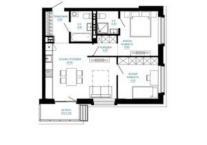 2-к квартира, вторичка, 63м2, 5/7 этаж