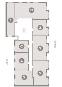 2-к квартира, вторичка, 59м2, 2/9 этаж