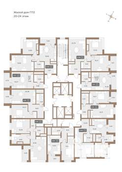 Студия квартира, вторичка, 30м2, 21/24 этаж