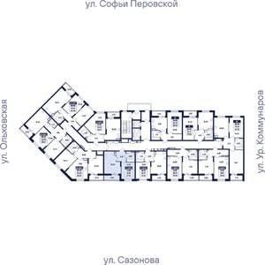 1-к квартира, вторичка, 38м2, 8/17 этаж