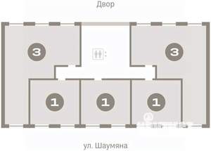 1-к квартира, вторичка, 44м2, 3/7 этаж