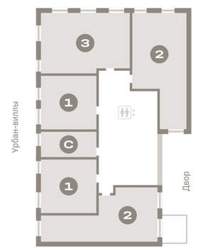1-к квартира, вторичка, 45м2, 2/16 этаж