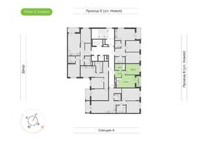 1-к квартира, вторичка, 40м2, 2/17 этаж