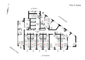 2-к квартира, строящийся дом, 76м2, 5/25 этаж