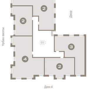 2-к квартира, вторичка, 143м2, 7/16 этаж