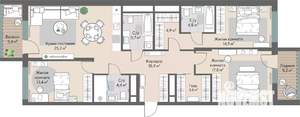 3-к квартира, вторичка, 115м2, 8/28 этаж