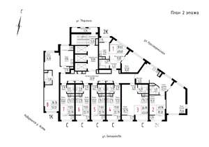 2-к квартира, строящийся дом, 76м2, 2/25 этаж