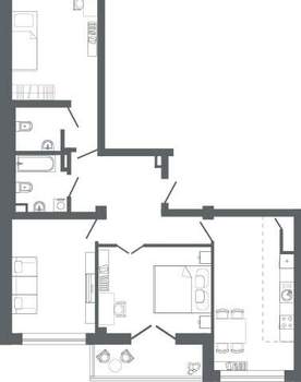 3-к квартира, вторичка, 93м2, 3/10 этаж