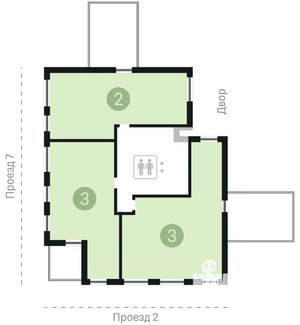 3-к квартира, вторичка, 119м2, 7/7 этаж