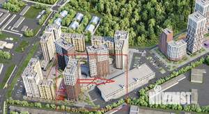 1-к квартира, строящийся дом, 32м2, 9/25 этаж