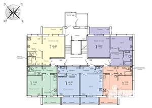 1-к квартира, строящийся дом, 53м2, 1/10 этаж