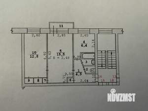 2-к квартира, вторичка, 45м2, 4/5 этаж
