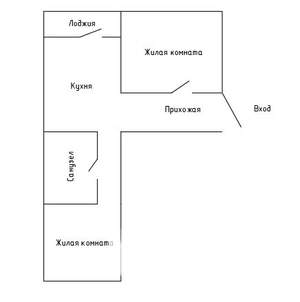 2-к квартира, вторичка, 43м2, 3/26 этаж
