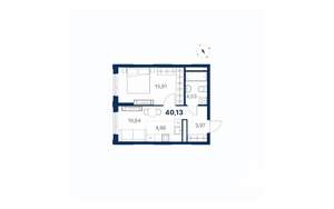 1-к квартира, вторичка, 40м2, 4/28 этаж