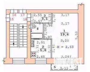 Студия квартира, вторичка, 32м2, 5/5 этаж