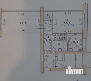 2-к квартира, вторичка, 47м2, 1/5 этаж