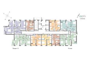 2-к квартира, вторичка, 58м2, 13/25 этаж