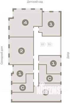 2-к квартира, вторичка, 81м2, 4/15 этаж
