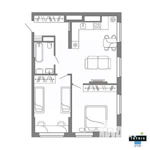 3-к квартира, вторичка, 67м2, 2/32 этаж