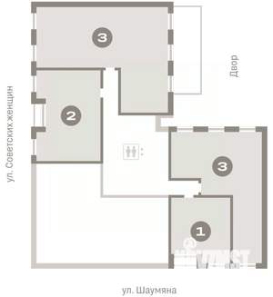3-к квартира, вторичка, 143м2, 2/9 этаж