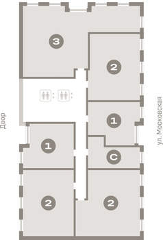 1-к квартира, вторичка, 46м2, 3/24 этаж