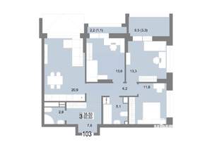 3-к квартира, вторичка, 86м2, 17/25 этаж