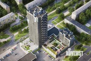 1-к квартира, строящийся дом, 44м2, 19/25 этаж