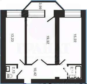 2-к квартира, вторичка, 63м2, 4/16 этаж