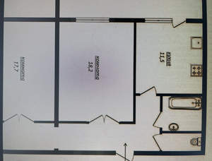 2-к квартира, вторичка, 67м2, 1/5 этаж